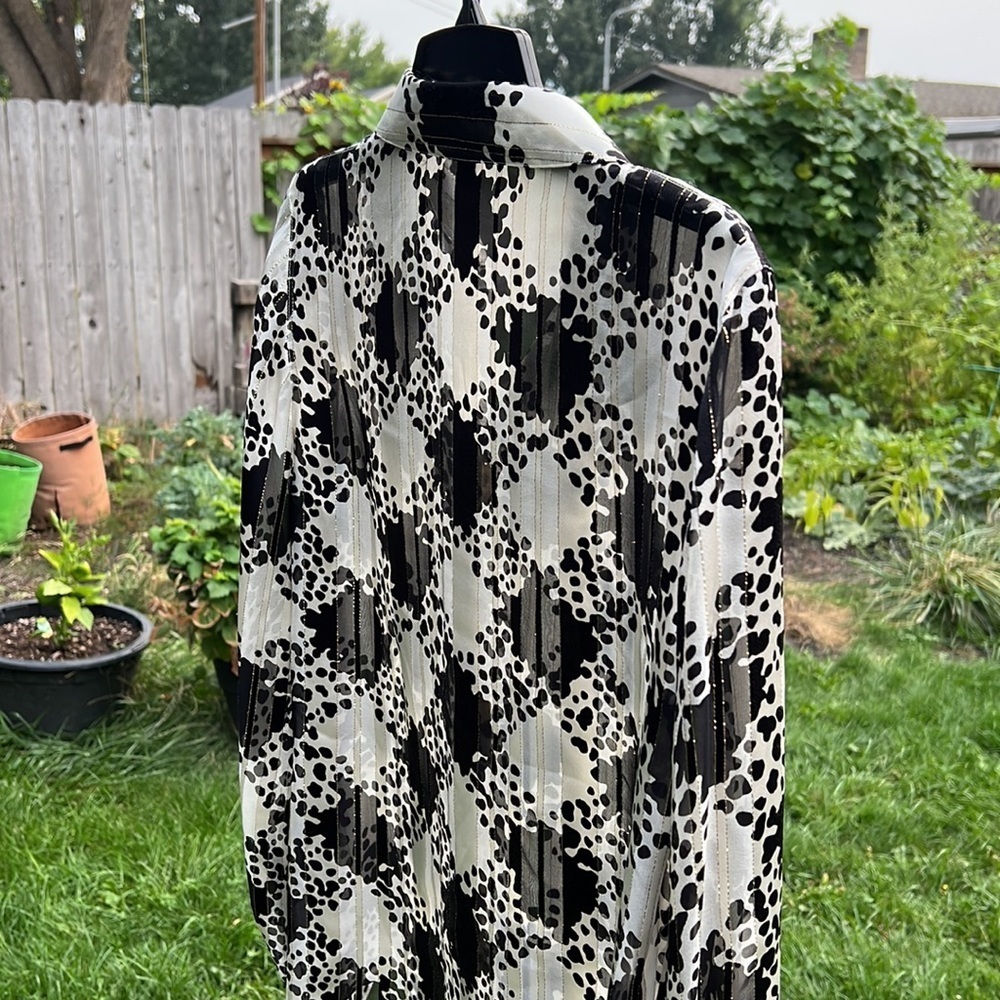 ESCADA SILK BUTTON DOWN TOP SIZE 4 - image 4